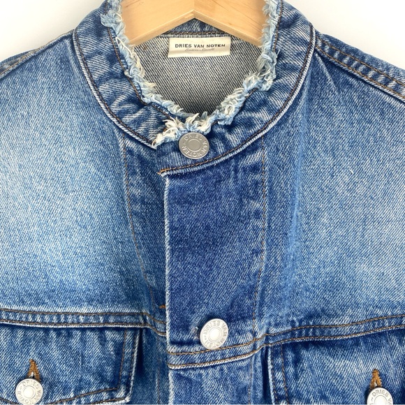 Dries Van Noten Cropped Denim Jacket - Picture 3 of 9